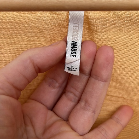 Tan Amuse Society linen crop - Picture 4 of 5